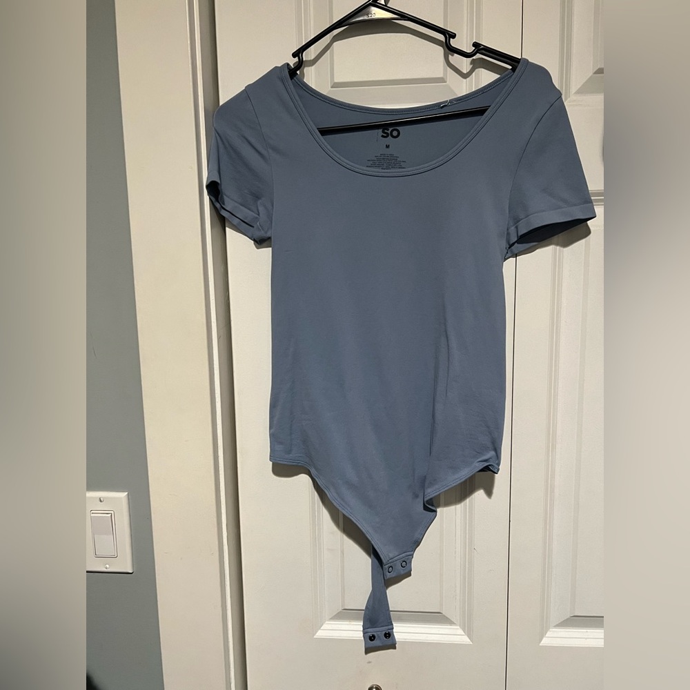 SO blue bodysuit